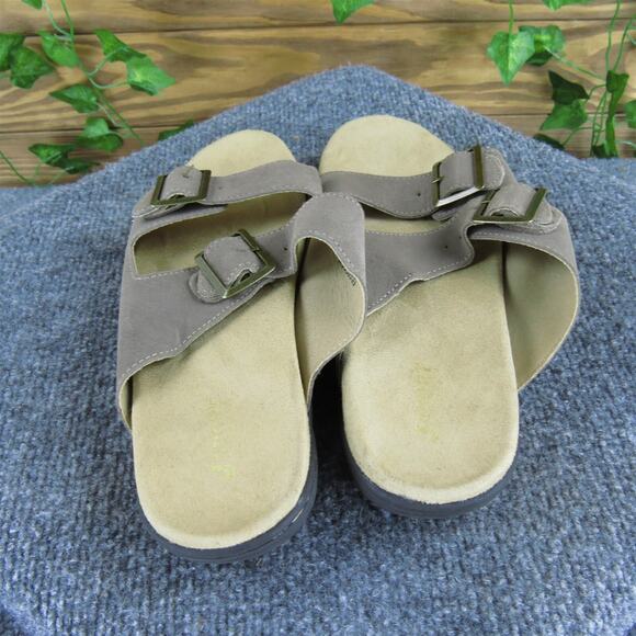 Jsport Women's Carina Slide Brown Leather Sz 9 Medium Gently Used 2025 - Picture 4 of 7